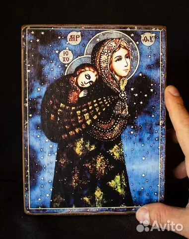 Подарочная колыбельная икона Божией матери. Перуанская
