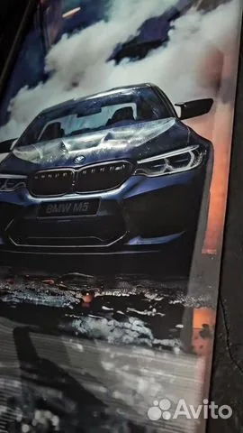 На память: Нарды под стеклом «BMW M5 Ангельские глазки»