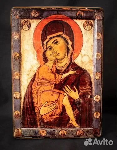 Икона деревянная «Богоматерь Умиление (Белозерская — оригинальный подарок