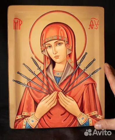 Подарочная икона Богоматери "Умягчение злых сердец"