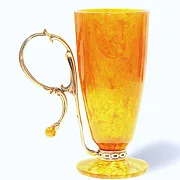 На память: Бокал для пунша из камня (янтарь) — фотография 2