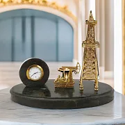 Часы с нефтяной вышкой и качалкой — красивый подарок — фотография 1