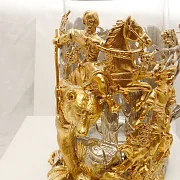 Металлический подстаканник «На медведя» — оригинальный подарок — фотография 5