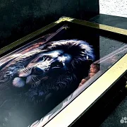 На память: Нарды под стеклом «Золотой лев» — фотография 3