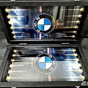 На память: Нарды под стеклом «BMW M5 Ангельские глазки» — фотография 5