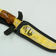 Дамасский нож «Элитный» №1 — оригинальный подарок — фотография 2