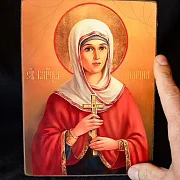 Именная икона "Святая Великомученица Марина" — красивый подарок — фотография 1
