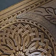На память: Резные деревянные нарды «Узор» — фотография 1