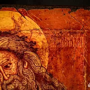 Икона под старину "Святой Симеон Богоприимец" — оригинальный подарок — фотография 4