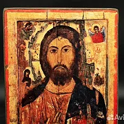 Икона "Христос Вседержитель" дерево, ручная работа — красивый подарок — фотография 7