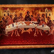 Икона "Тайная вечеря" 15*12 см — красивый подарок — фотография 4