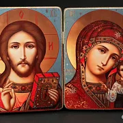 Венчальная пара. Казанская Богоматерь и Спас Вседе — необычный подарок — фотография 1