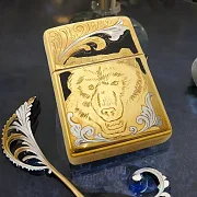 В подарок: Зажигалка Zippo с гравировкой "Медведь". Златоуст — фотография 1