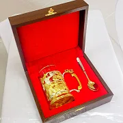 Подарочный латунный подстаканник «Полиция» — фотография 4