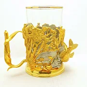 На память: Латунный подстаканник «На щуку» — фотография 3