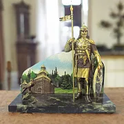 На память: Композиция «Русь изначальная» (Витязь) из бронзы — фотография 1