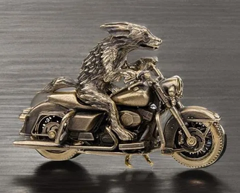 Статуэтка «Мотоциклист» из бронзы — оригинальный подарок