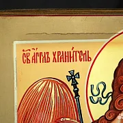 Икона с ковчегом "Ангел Хранитель" — красивый подарок — фотография 3