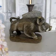 Фигура «Кабанчик» из кальцита — красивый подарок — фотография 1