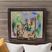 Картина «Вечерняя прогулка. Кисловодск. Замок» на ониксе с подсветкой — красивый подарок — фотография 1