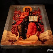 Икона "Христос Вседежитель на Престоле" — необычный подарок — фотография 4