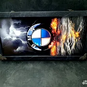 Нарды под стеклом «BMW» — красивый подарок — фотография 5