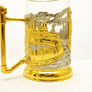 Металлический подстаканник «Нефть» — необычный подарок — фотография 4