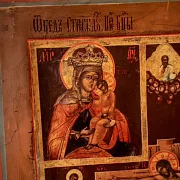 Икона "Распятие и образами Богоматери " — оригинальный подарок — фотография 7